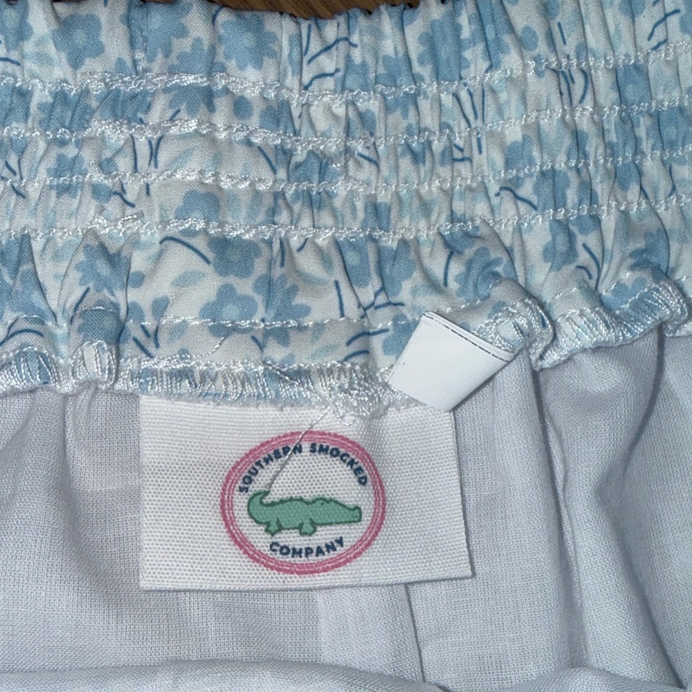 Southern Smocked Company Floral Athletic Shorts - Picture 2 of 3